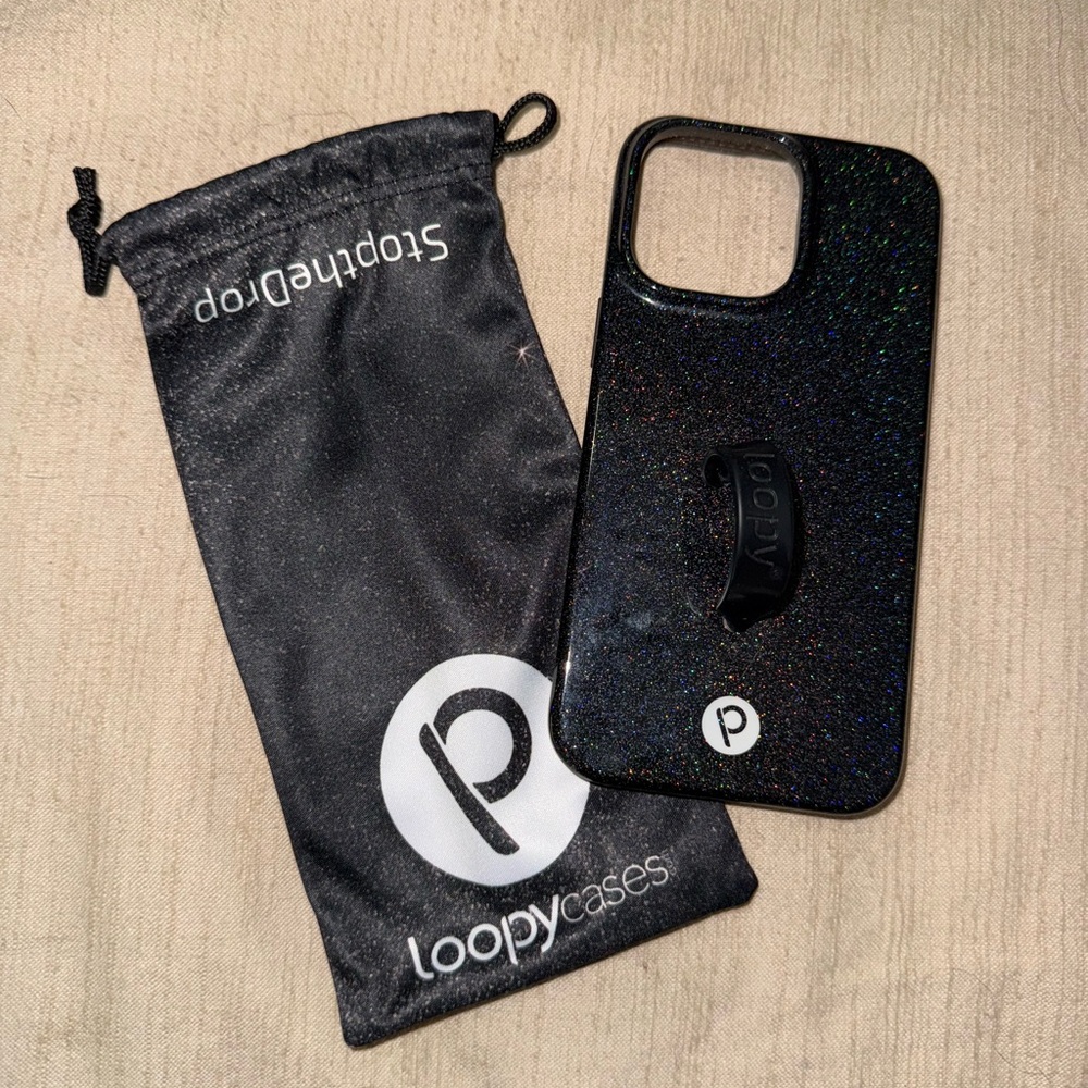 Loopy Sparkle Black Case - iPhone 14 Promax